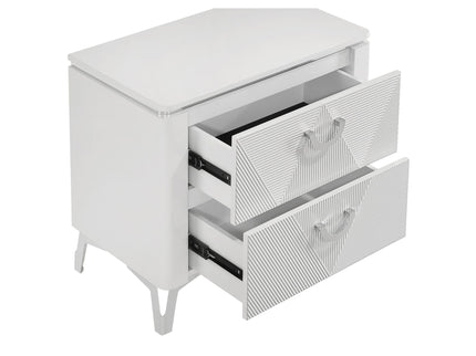 Buckley - 2 Drawer Nightstand - Gloss White