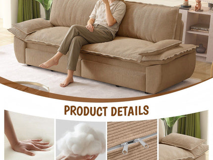 Queen Pull Out Bed, 3 In 1 Convertible Sleeper Sofa