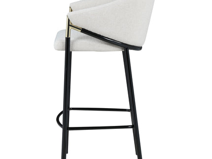 Sloped Arm Bar Stools (Set of 2) - Beige
