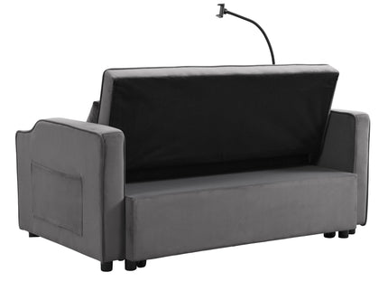 Sofa Bed With Trundle For Small Rooms - Dark Gray