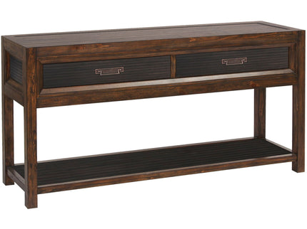 2 Drawer Sofa Table, 2 Tone - Brown