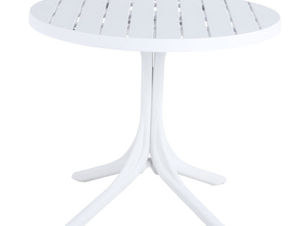 Modern Round Table, Waterproof, UV Resistant And Durable - White