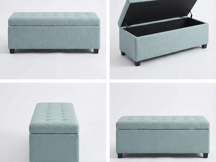 Elegant Tufted Storage Ottoman Bench