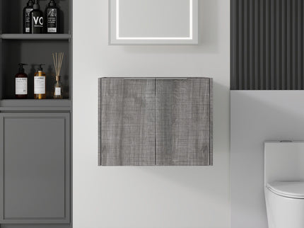 Floating Bathroom Vanity Cabinet With Soft Close Double Doors, Spacious Interior Storage, Wall Mounted, Cabinet Only