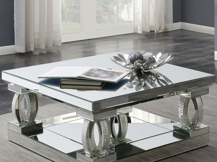 Shannon - Square Coffee Table - Silver