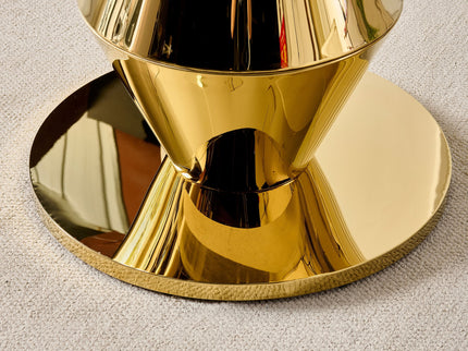Round Dining Table - Gold