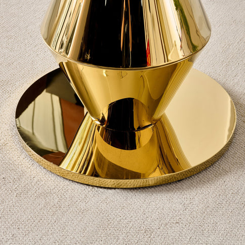 Round Dining Table - Gold