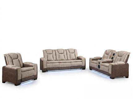 Bruno - Power Reclining Living Room Set With LED Lighting