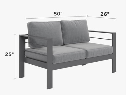 Outdoor Patio Set, All-Weather & Thick Cushions