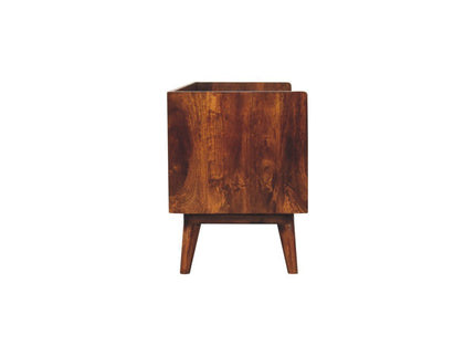 Open Top Media Unit - Brown