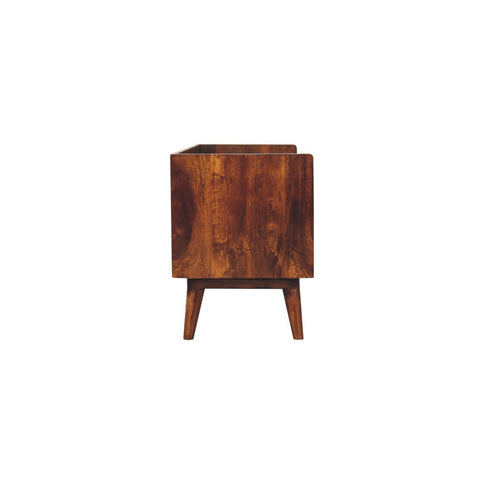 Open Top Media Unit - Brown