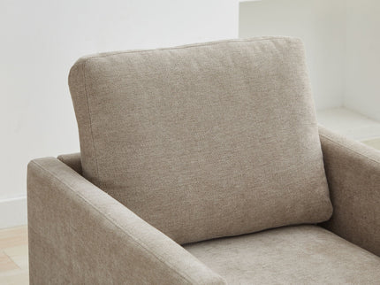 Square Upholstered Swivel Accent Chair