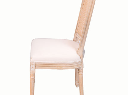 Upholstered Dining Chairs With T - Shaped Back (Set of 2) - Beige
