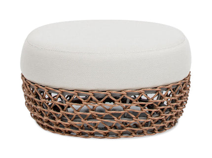 Willow - Round Upholstered Patio Ottoman