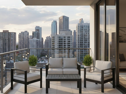 Outdoor Patio Set, All-Weather With Thick Cushions