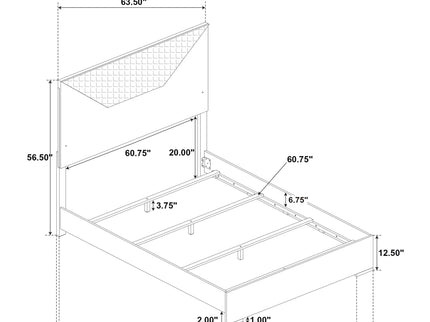 Pierce - Panel Bed LED Headboard