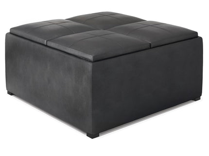 Avalon - Upholstered Square Coffee Table Storage Ottoman