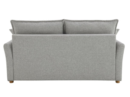 Oren - Chenille Sleeper Sectional Sofa With Storage 2 Toss Pillows - Gray