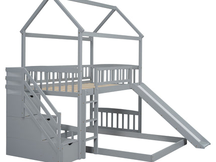 House Bunk Bed With Slide
