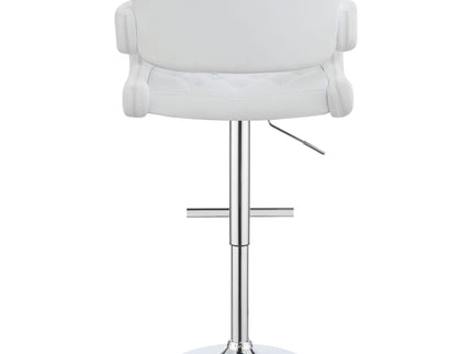 Adjustable Bar Stool With Upholstery