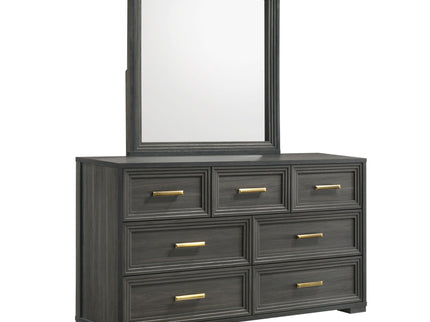 Colorado - Square Mirror (Dresser Not Included) - Charcoal