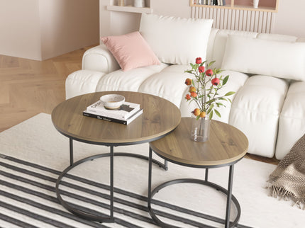 Round Nesting Coffee Table (Set of 2)