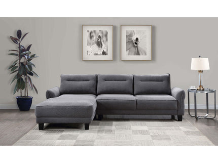 Verona - Loose Back Sectional Sofa - Gray