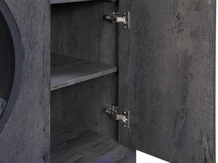 Nancy - Entertainment Unit With Bluetooth Speaker And LED Lighting - Gray