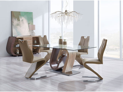 Tony - Dining Table - Brown / Beige