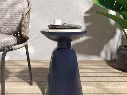 Outdoor Modern Metal End Large Table
