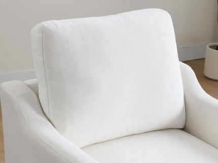 Swivel Arm Chair With USB Type-C Charging And Book Pocket