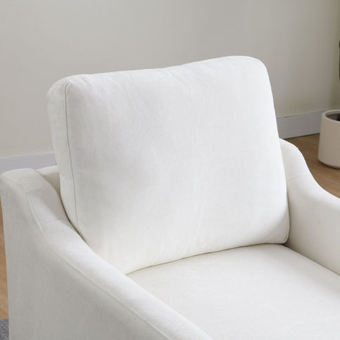 Swivel Arm Chair With USB Type-C Charging And Book Pocket