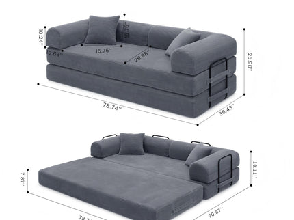 Convertible Foldable Floor Sofa Bed For Living Room