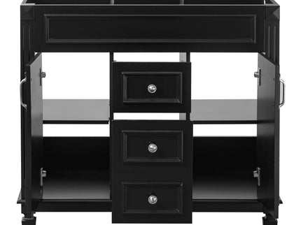Bathroom Vanity Cabinet With 2 Soft Closing Doors And 2 Drawers