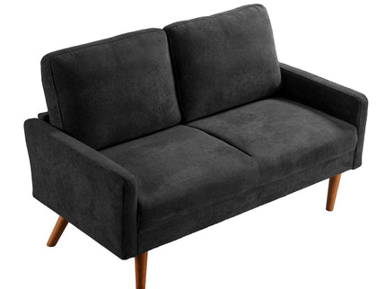 Loveseat Sofa, European Style With Sleek Design, Modern & Vintage Flair, Upholstered 2 Seater Couch