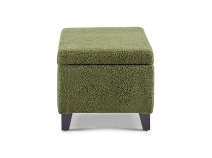 Storage Ottoman With Flip Top Lid - Retro Green