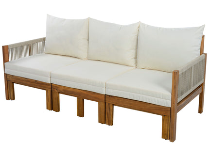 Outdoor 3 Seat Patio Sunbed