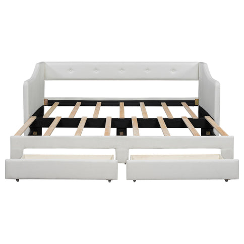 Upholstered Daybed With 2 Drawers