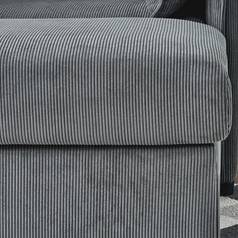 Comfy Oversized Chaise Lounge Chair With Ottoman And Storage
