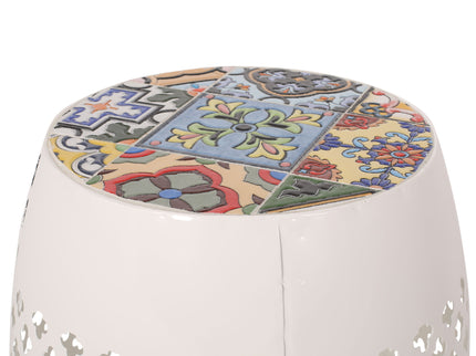 Roswell - Outdoor Side Table With Mosaic Tile Top