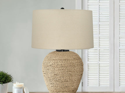 Lighting, Table Lamp, Rattan, Resin, Transitional - Beige