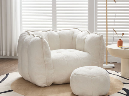 Soft Bean Bag Chair With High Resilient Foam