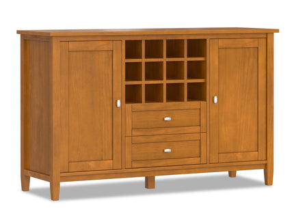 Warm Shaker - Storage Cabinet With Wine Rack - Brown