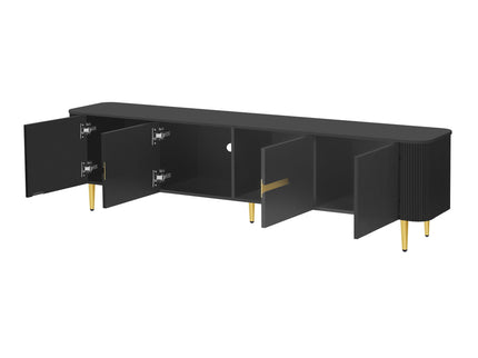 Minimalist TV Stand For TVs Up To 85", Modern Entertainment Center Media Console With 4 Spacious Cabinets For Living Room