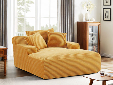 Cloudline - Oversized Chaise Lounge, Modern Comfy Couch With Full Foam Cushioning, Cozy Sleeper Sofabed