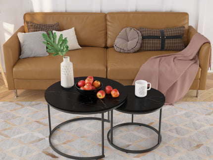 Round Nesting Coffee Table (Set of 2)