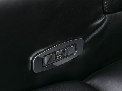 Premium Power Recliner & Storage Arms, Cupholders, Swivel Tray Table And Cell Phone Stand - Black