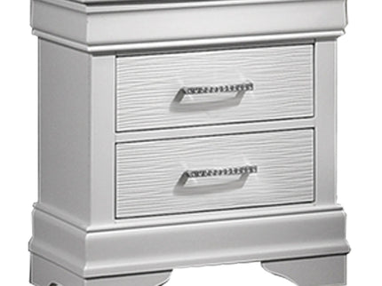 3 Piece Bedroom Set With LED Lighting, 2 Nightstands