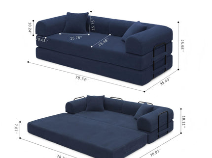 Convertible Foldable Floor Sofa Bed For Living Room
