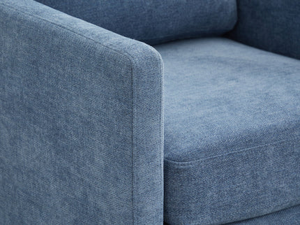 Square Upholstered Swivel Accent Chair